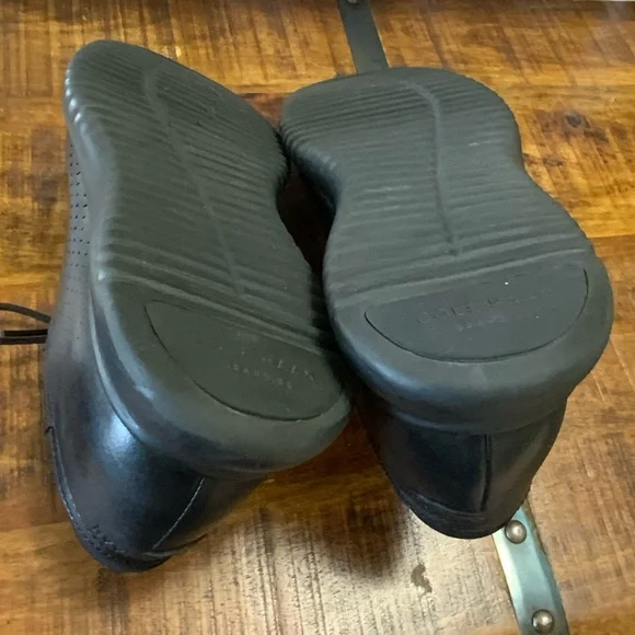 Cole Haan Mens Sz 9M  2.ZeroGrand Black Laser Cut Leather Shoes C23832 - Picture 9 of 13